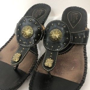 Clarks Artisan Size 8 Black Leather Comfort Slip On Sandal Slides Size Flip Flop